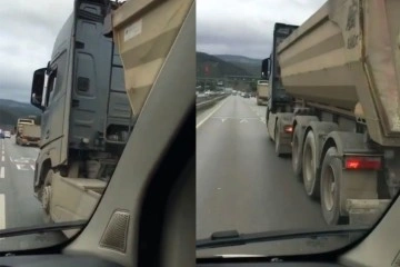 Trafikte korku dolu anlar