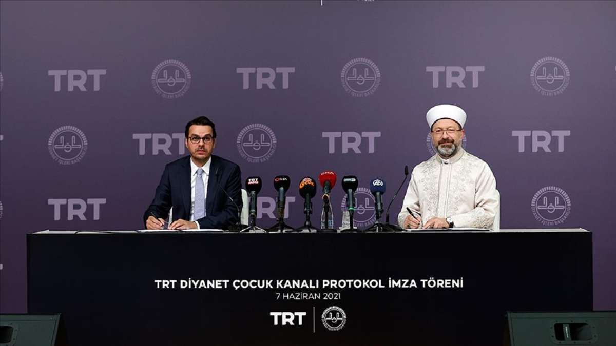 'TRT Diyanet Çocuk Kanalı' kurulması için protokol imzalandı
