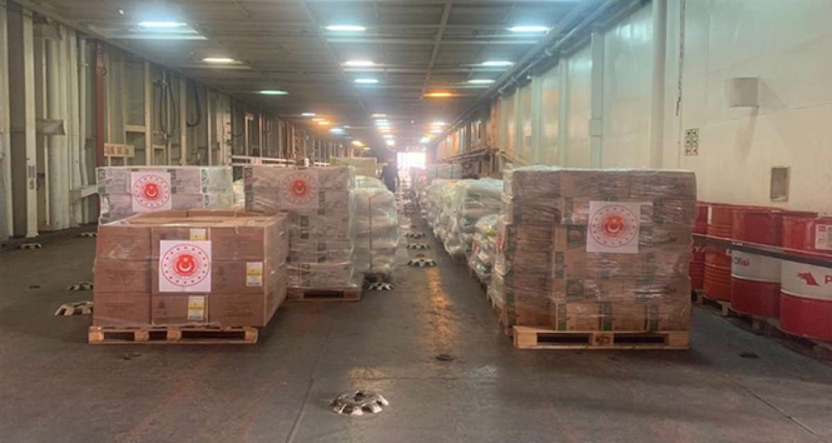 TSK'dan Lübnan Ordusu'na 260 ton gıda ve temizlik ürünü