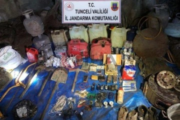 Tunceli’de teröristlere ait 15 sığınak imha edildi
