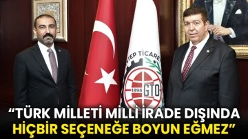 “Türk Milleti Milli İrade Dışında Hiçbir Seçeneğe Boyun Eğmez”