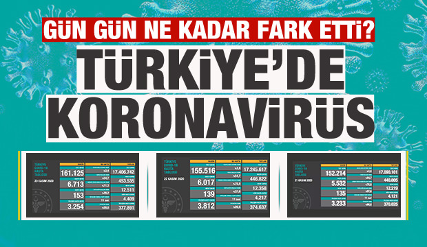 Türkiye’de gün gün koronavirüs vaka ve ölüm tablosu! Ne kadar fark etti?