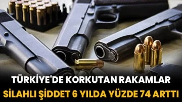 Türkiye'de Korkutan Rakamlar: Silahlı şiddet 6 yılda yüzde 74 arttı