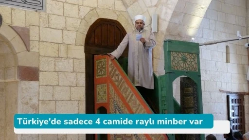 Türkiye'de sadece 4 camide raylı minber var
