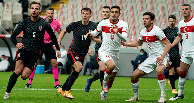 Türkiye hazırlık maçında Hırvatistan ile berabere kaldı