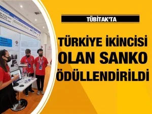Türkiye ikincisi olan SANKO öğrencileri ödüllendirildi