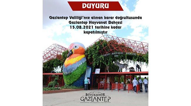 Türkiye'nin en büyük hayvanat bahçesi ziyarete kapatıldı 