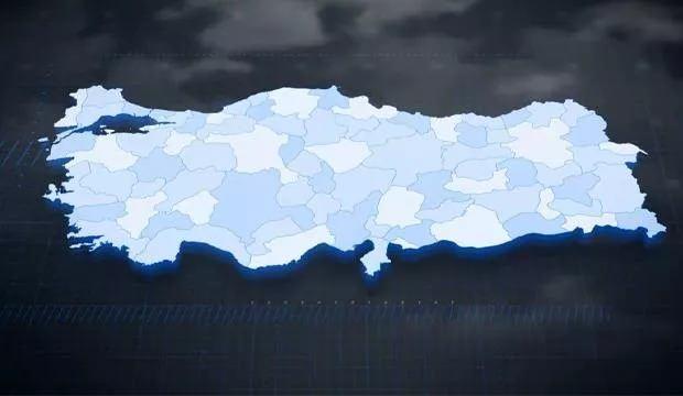 Türkiye'nin memleket haritası! İşte il il nüfus rakamları...