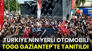 Türkiye'nin yerli otomobili Togg, Gaziantep'te tanıtıldı