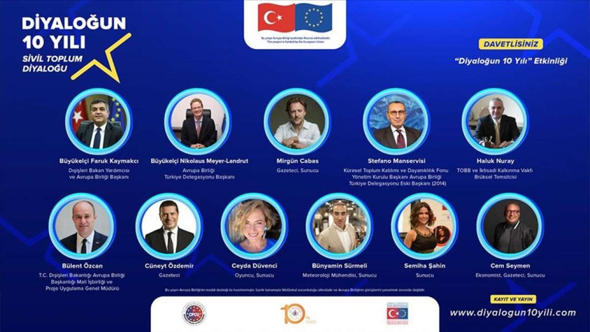 Türkiye ve AB arasındaki "Sivil Toplum Diyaloğu"nun 10. yılı kutlanıyor