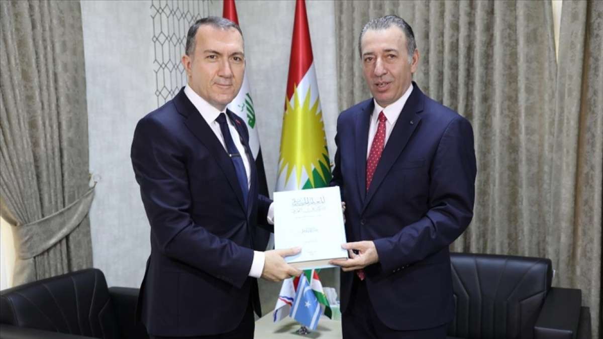 Türkiye'nin Bağdat Büyükelçisi Yıldız, Erbil'de Türkmen Bakan Maruf ile görüştü