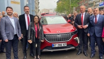 Türkiye'nin yerli otomobili Togg Zonguldak'ta tanıtıldı