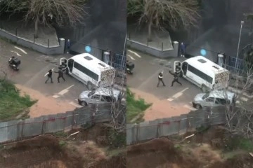 Tuzla'da tornavidalı ve kasklı kavga kamerada