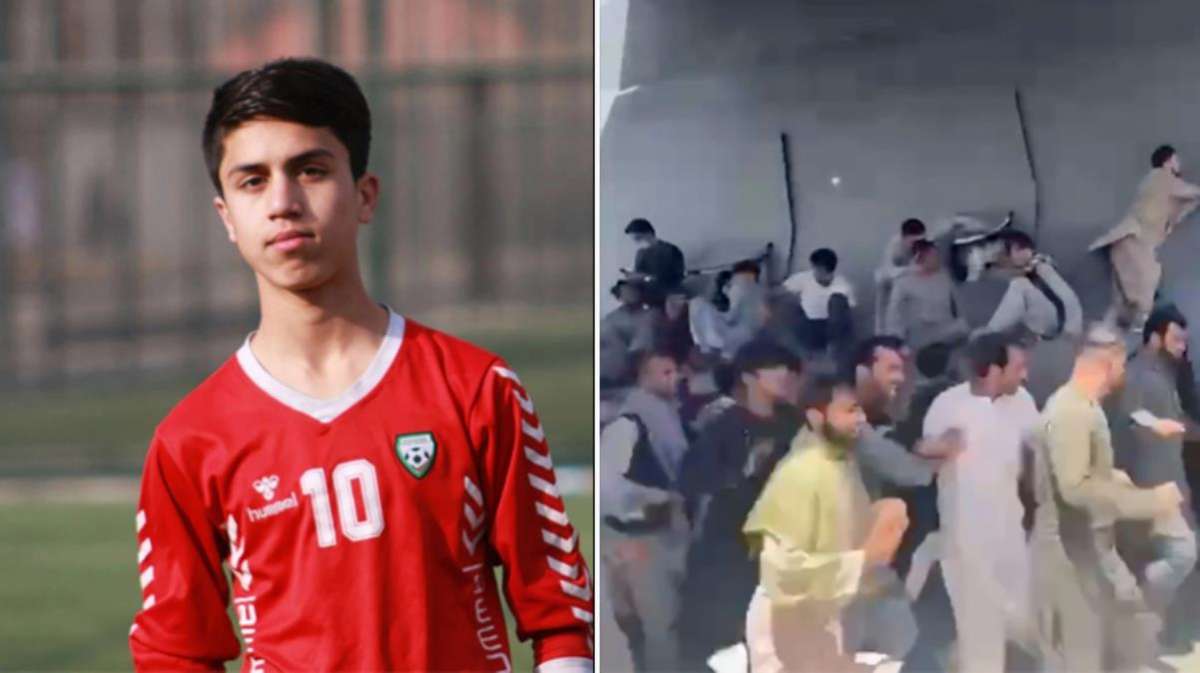 Uçaktan düşen Afgan futbolcu feci şekilde can verdi
