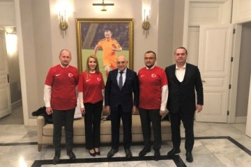 Ukrayna B&uuml;y&uuml;kel&ccedil;isi Bodnar'dan TFF Başkanı Mehmet B&uuml;y&uuml;kekşi'ye Ziyaret