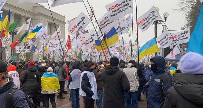 Ukrayna'daki karantina protestoları 4. gününde
