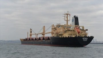 Ukrayna'dan Afganistan'a tahıl götüren 5'inci geminin İstanbul'daki denetimleri
