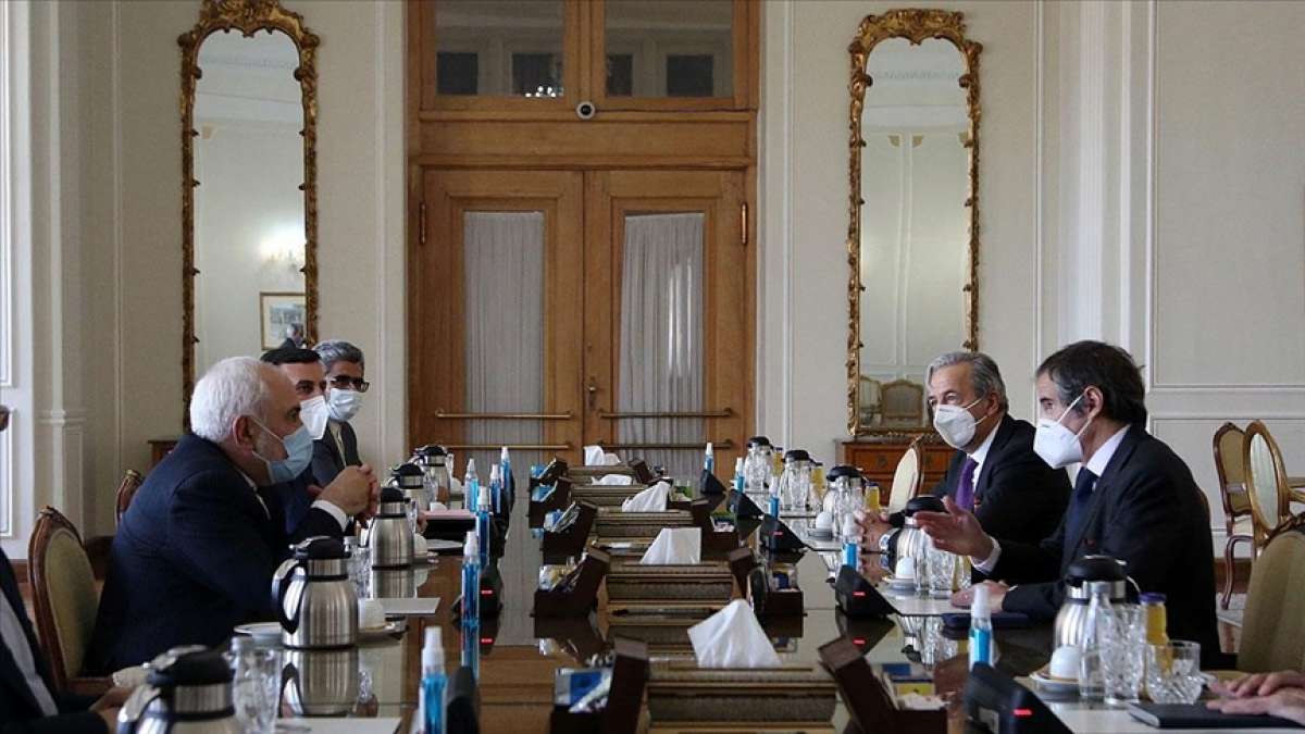 Uluslararası Atom Enerjisi Ajansı Başkanı Grossi Tahran'da İran Dışişleri Bakanı Zarif'le