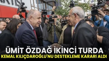 Ümit Özdağ ikinci turda Kemal Kılıçdaroğlu'nu destekleme kararı aldı
