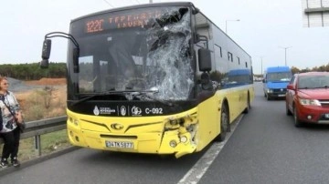 Ümraniye'de İETT otobüsü kaza yaptı: 7 yaralı