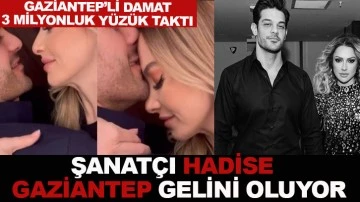 &Uuml;nl&uuml; şarkıcı Hadise, Gaziantep'li sevgilisi Mehmet Din&ccedil;erler&rsquo;le evleniyor!