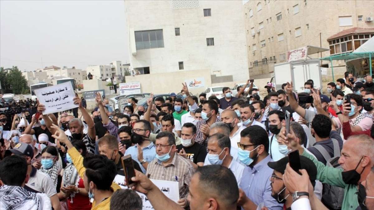 Ürdünlüler, İsrail'in Kudüs ve Filistinlilere yönelik ihlallerini protesto etti