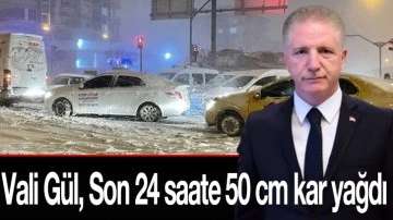 Vali Gül, Son 24 saate 50 cm kar yağdı
