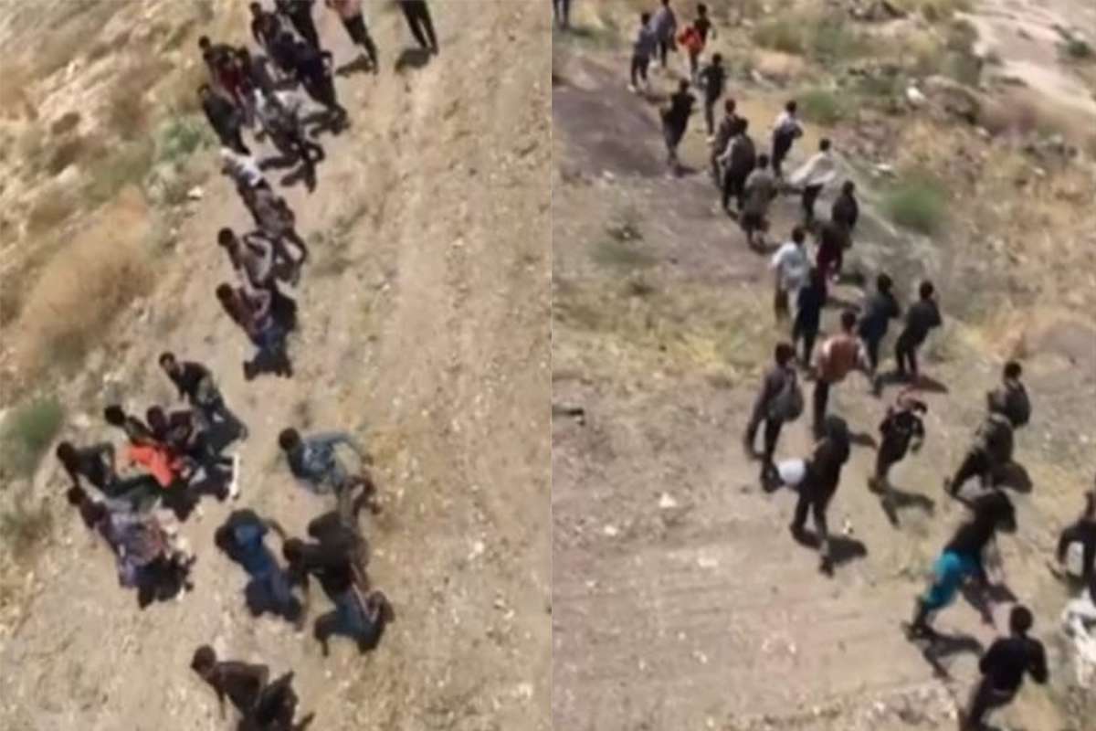 Van'da arazide yürüyerek ilerleyen 113 düzensiz göçmen yakalandı