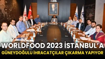 WorldFood 2023 İstanbul’a Güneydoğulu İhracatçılar Çıkarma Yapıyor
