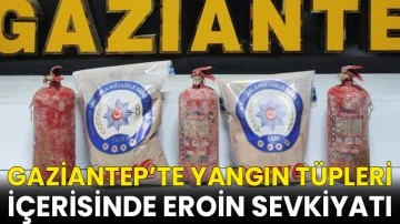 Yangın tüpleri içerisinde eroin sevkiyatı