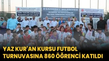 Yaz Kur'an Kursu Futbol Turnuvasına 860 Öğrenci Katıldı