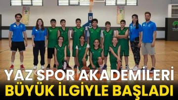 Yaz spor akademileri büyük ilgiyle başladı