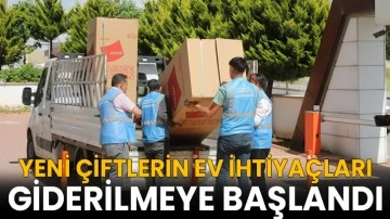 Yeni çiftlerin ev ihtiyaçları giderilmeye başlandı