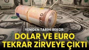 Yeniden Tarihi Rekor: Dolar ve Euro Tekrar Zirveye &Ccedil;ıktı