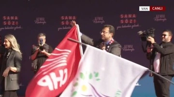 Yeşil Sol bayrakları altında Kılıçdaroğlu ve Ekrem İmamoğlu'ndan Van mitingi!