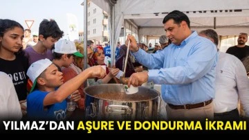 Yılmaz’dan aşure ve dondurma ikramı