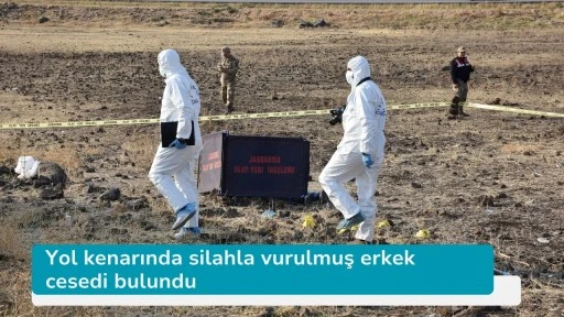 Yol kenarında silahla vurulmuş erkek cesedi bulundu