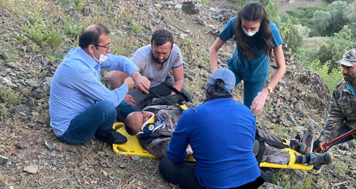 Yozgat'ta kayalıklardan düşen 1 kişi yaralandı