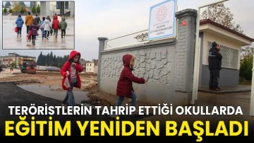 YPG/PKK'lı teröristlerin Karkamış'ta tahrip ettiği okullarda eğitim yeniden başladı