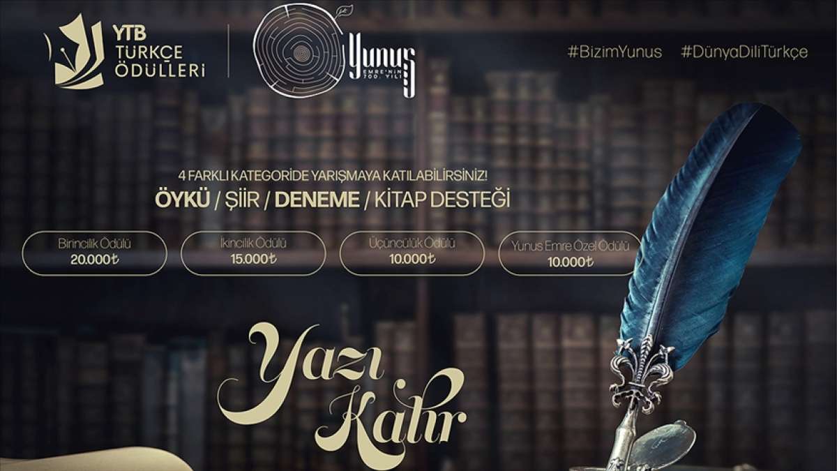YTB'den 'Türkçe Ödülleri Yunus Emre Özel' yarışması