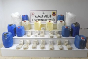 Yüksekova'da İHA destekli operasyonda 30 kilo eroin ele geçirildi