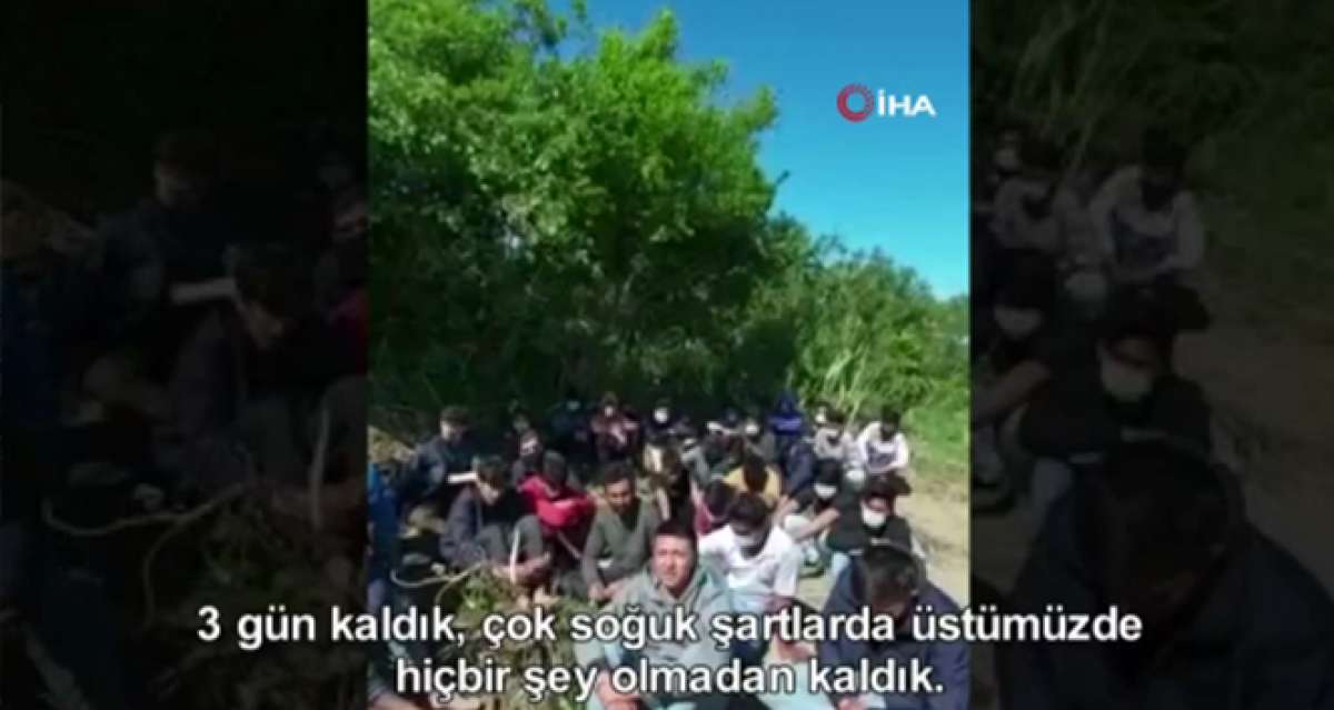 Yunan unsurlarının dövüp aç bıraktığı 35 göçmen kurtarıldı