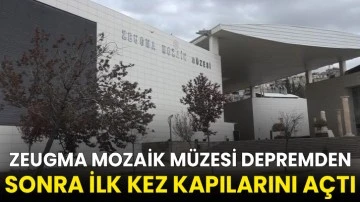 Zeugma Mozaik M&uuml;zesi depremden sonra ilk kez kapılarını a&ccedil;tı