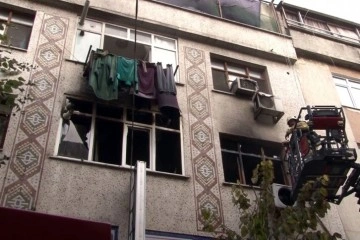 Zeytinburnu’da yabancı uyruklu şahısların kaldığı evde yangın paniği