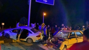 Zonguldak'ta iki otomobil çarpıştı: 2 yaralı
