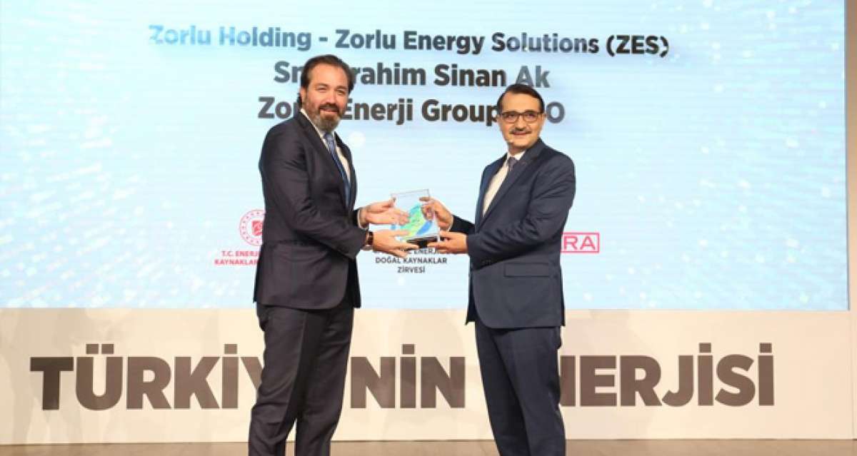 Zorlu Enerji'nin ZES markası 'Enerjimiz Geleceğimiz' ödülünü aldı
