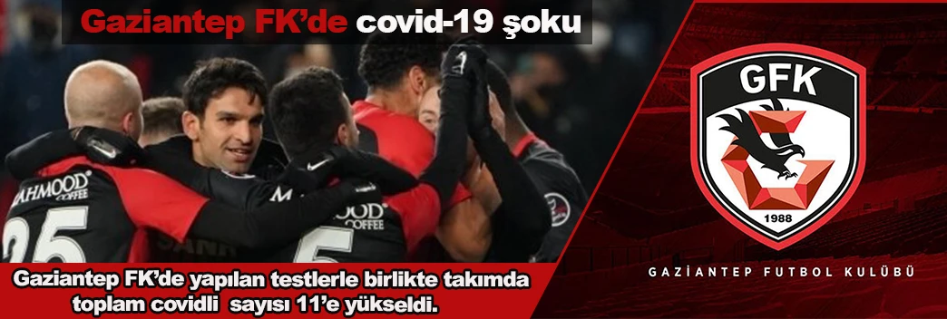 Gaziantep FK’de covid-19 şoku