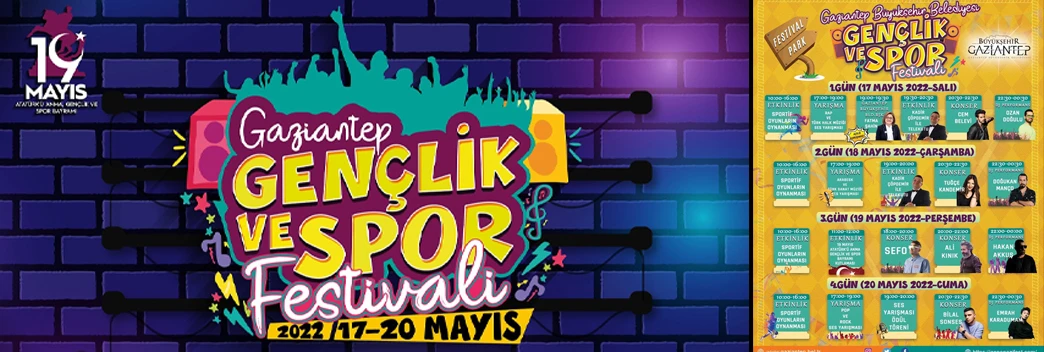  Gaziantep Gençlik Festivali başlıyor