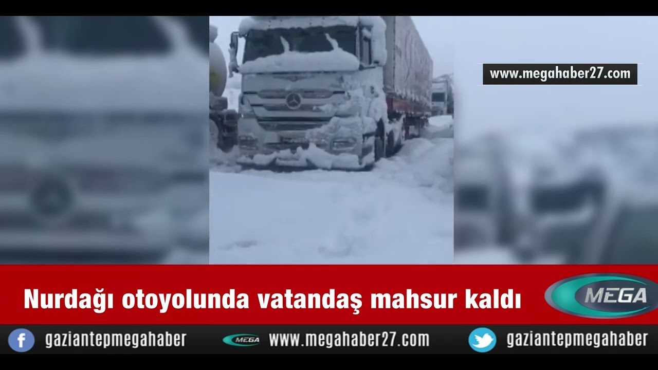 Nurdağı otoyolunda vatandaş mahsur kaldı