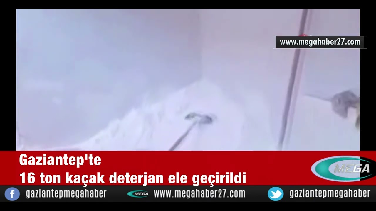 Gaziantep'te 16 ton kaçak deterjan ele geçirildi